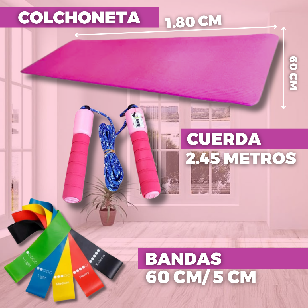 KIT DE EJERCICIO EN CASA– TU GIMNASIO PERSONAL EN UN SOLO SET