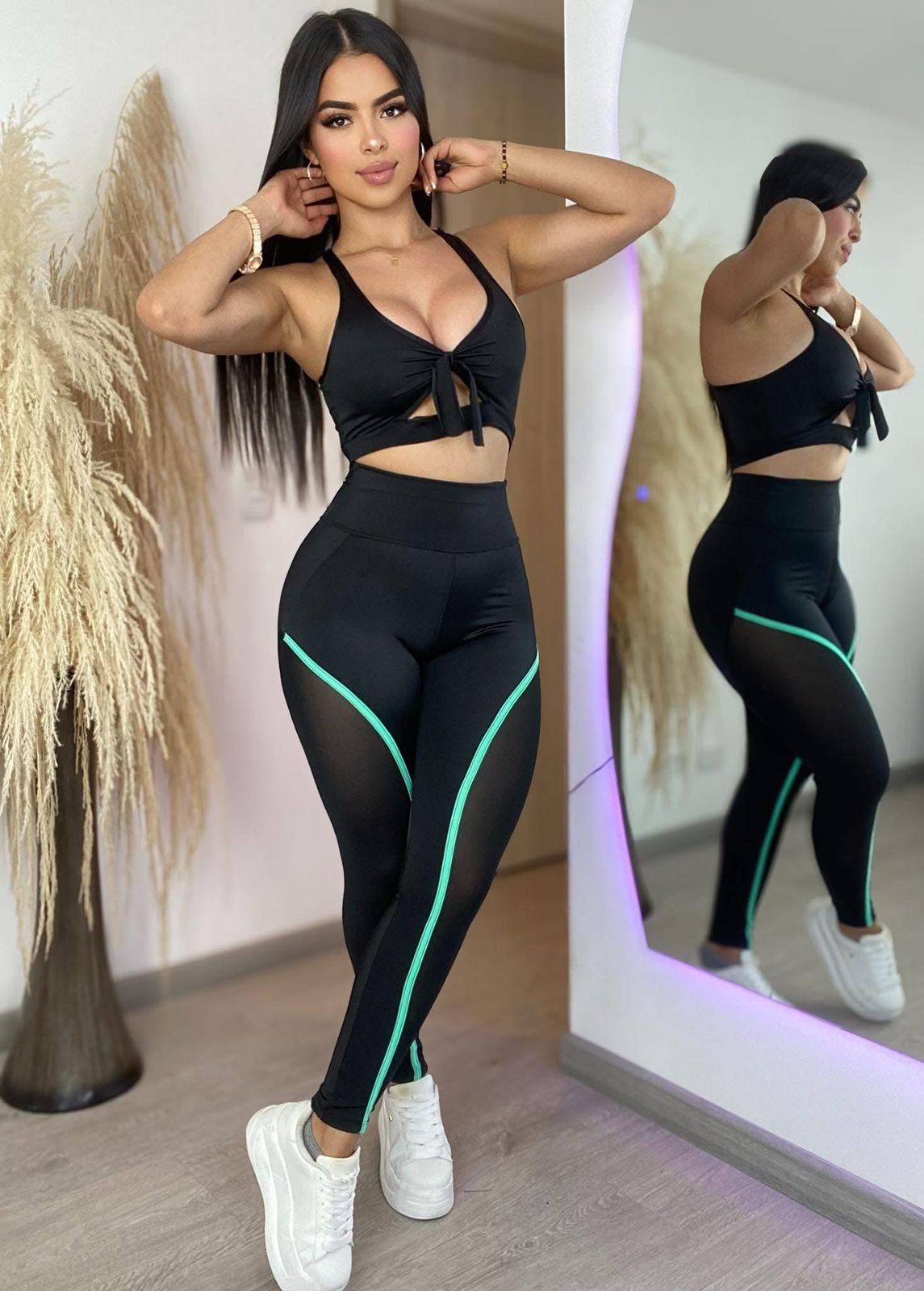 Conjunto Leggis Rayas