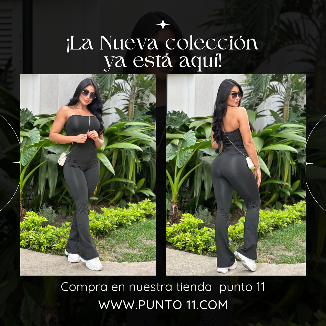 🖤 Enterizo Estraple Bota Campana 🖤