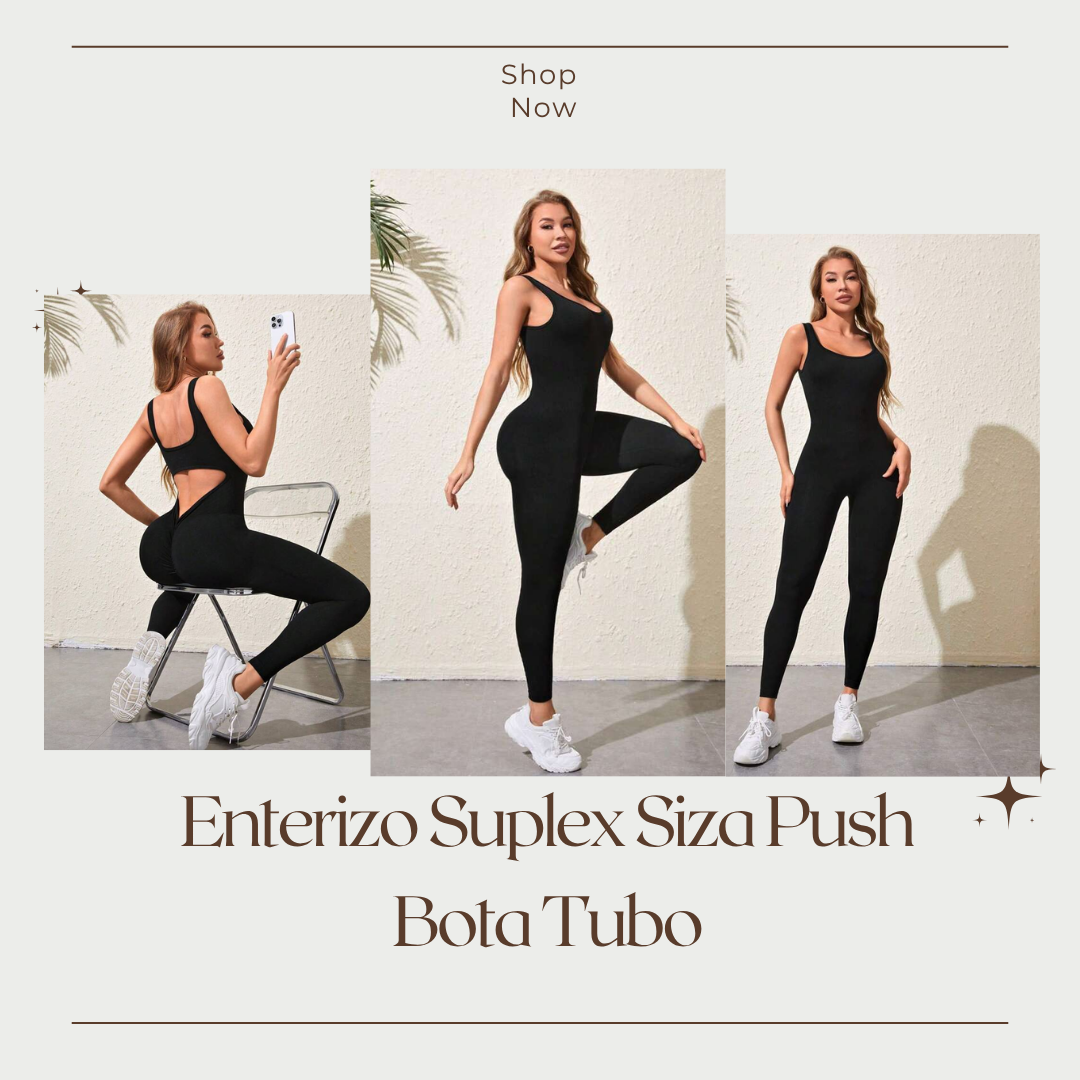 Enterizo Suplex Siza Push Bota Tubo