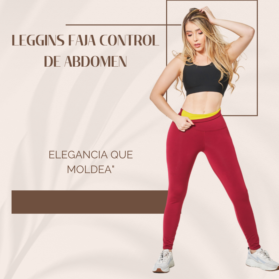 Leggins Faja Control Abdomen - Reduce medidas