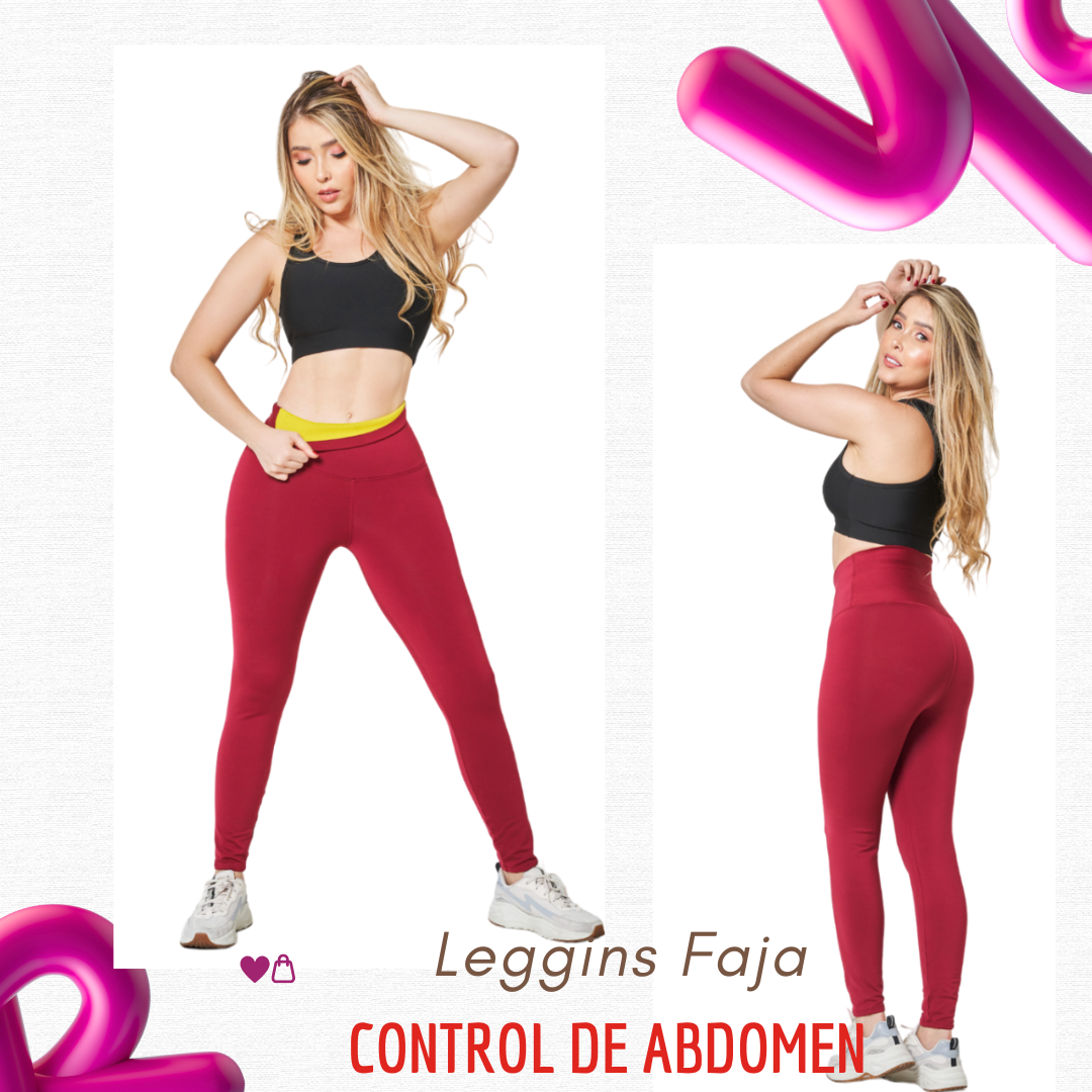 Leggins Faja Control Abdomen - Reduce medidas