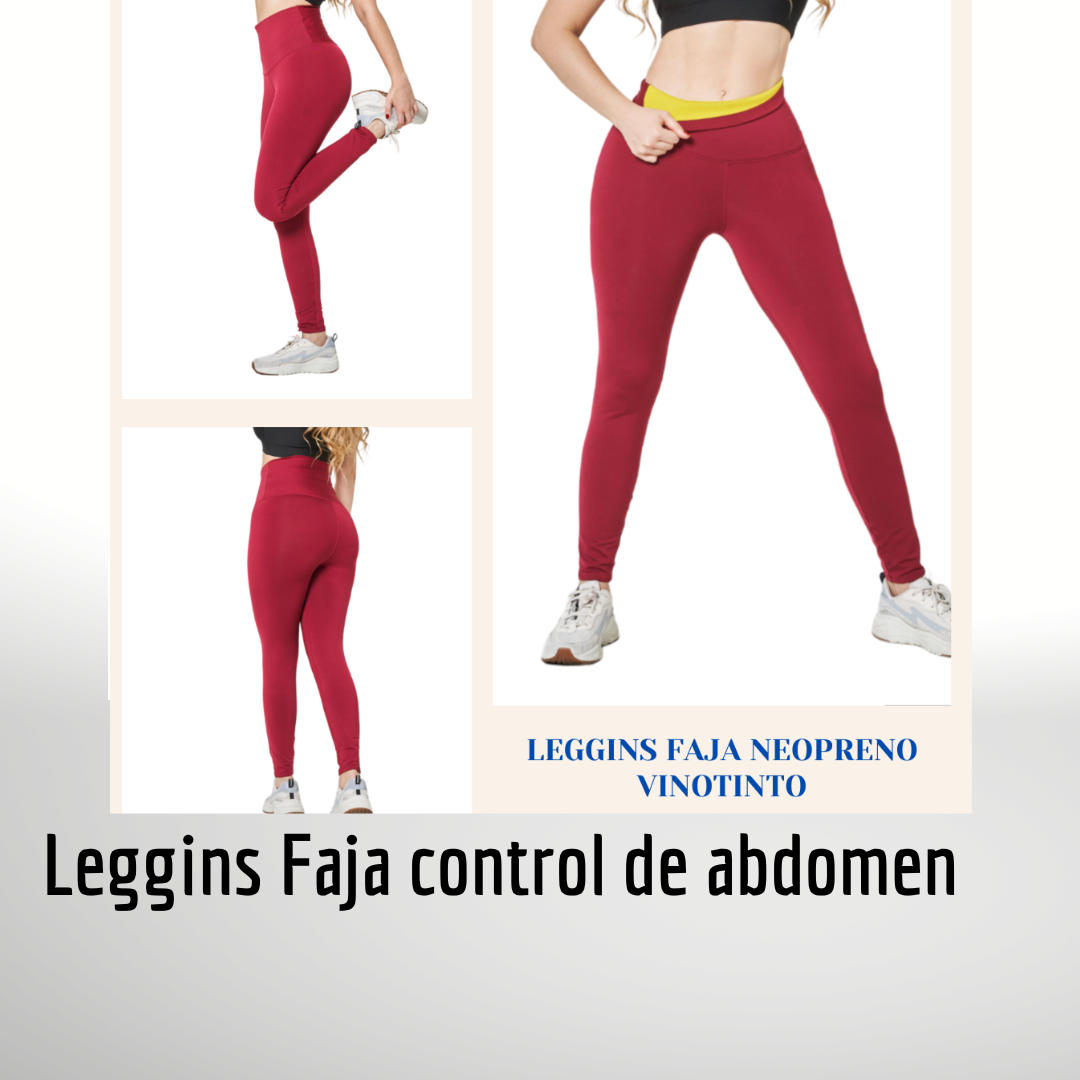 Leggins Faja Control Abdomen - Reduce medidas