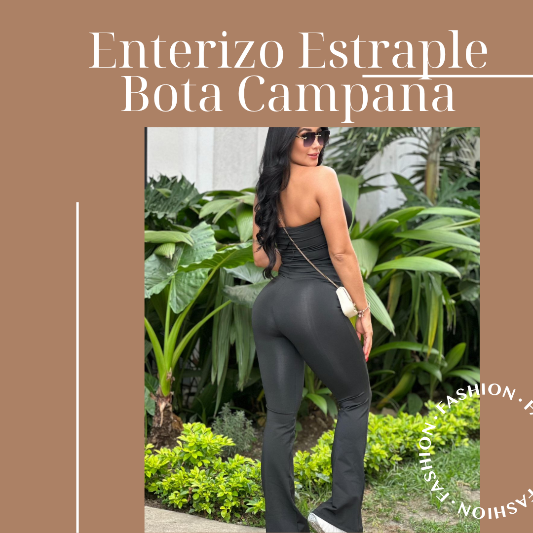 🖤 Enterizo Estraple Bota Campana 🖤