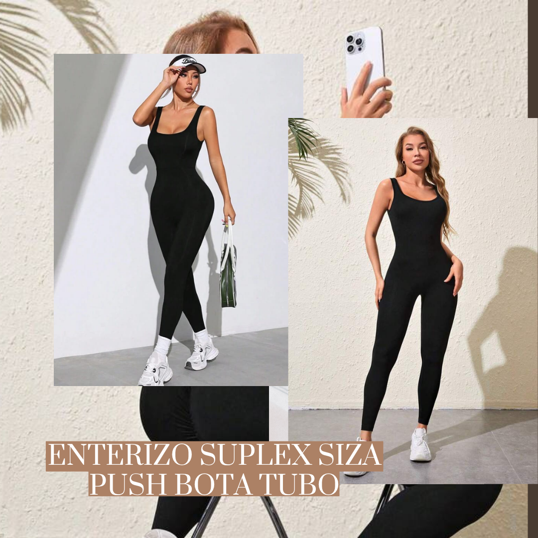 Enterizo Suplex Siza Push Bota Tubo