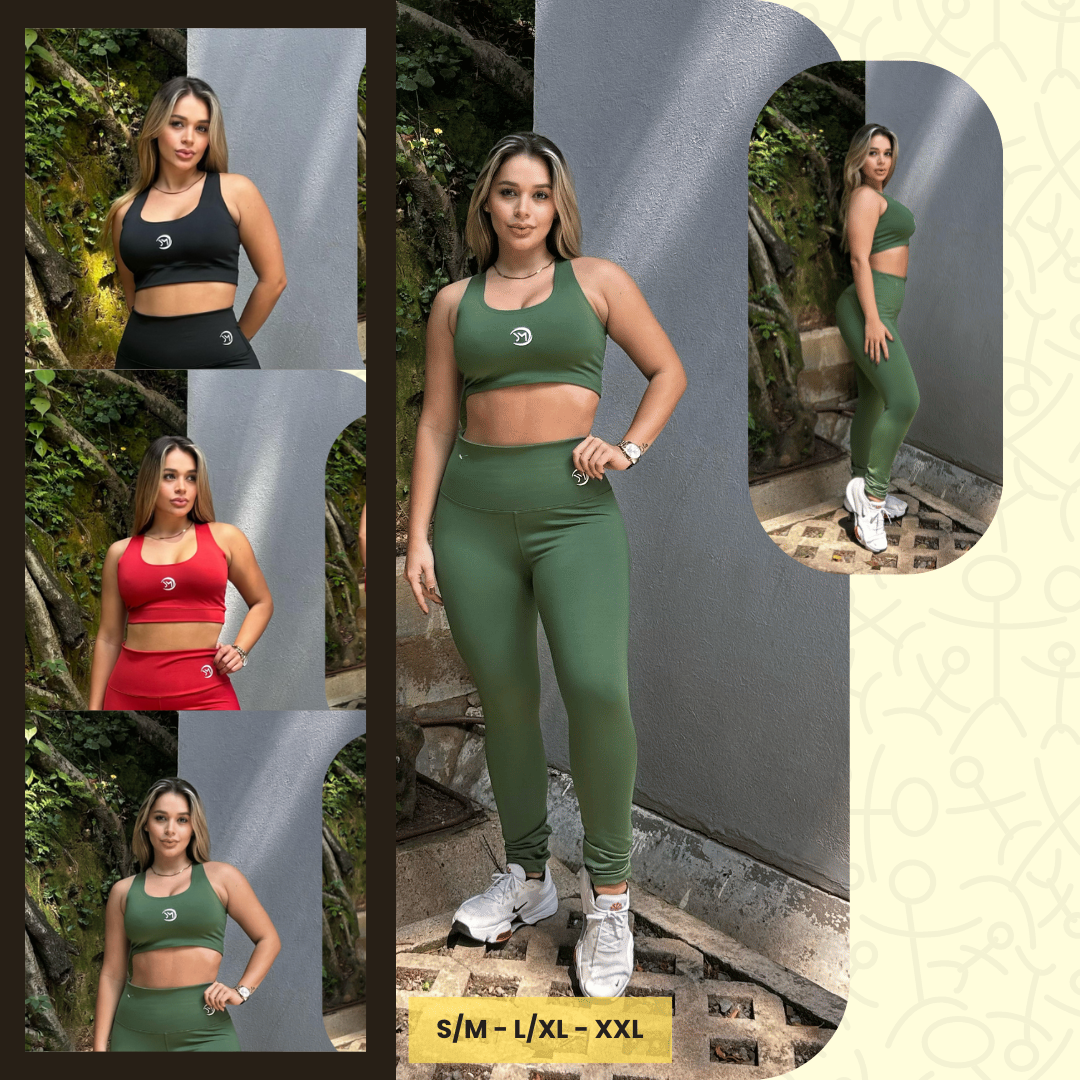 Conjunto Leguins Crop Top