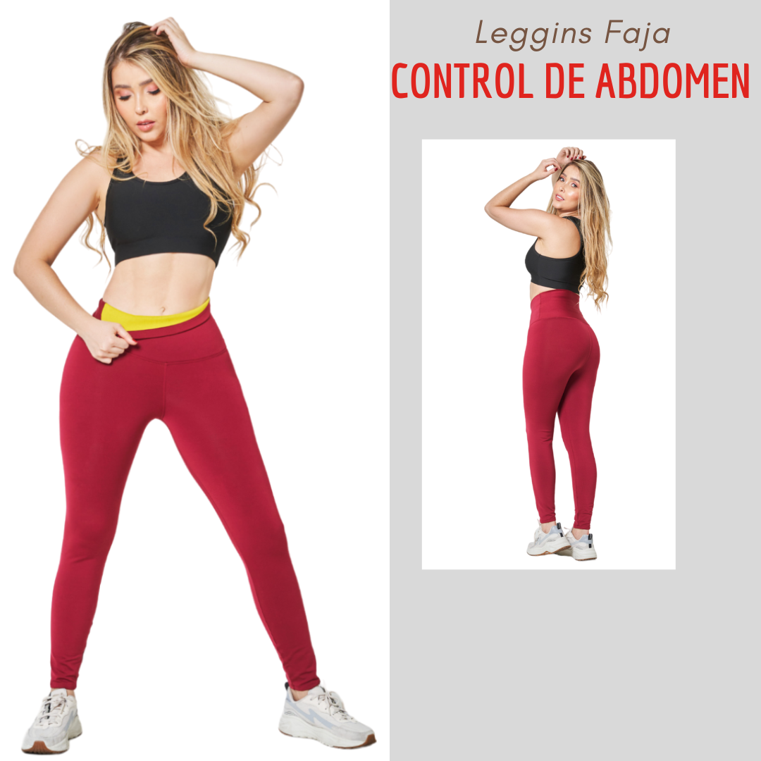 Leggins Faja Control Abdomen - Reduce medidas