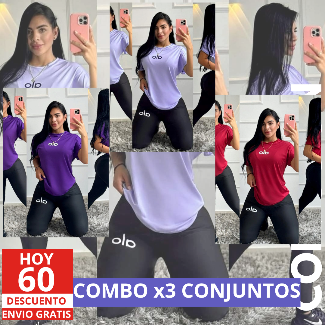 3 CONJUNTOS DEPORTIVOS CAMISA Y SHORT – ESTILO Y COMODIDAD