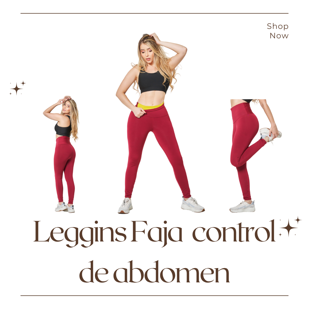 Leggins Faja Control Abdomen - Reduce medidas