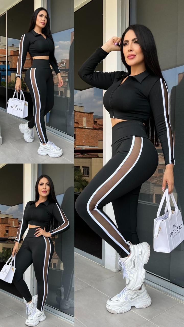 DUO LEGGINS CHAQUETA T/U Tipo de Tela: SUPLEX
