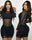 Vestido malla piedreria LUXURY