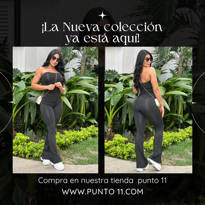 🖤 Enterizo Estraple Bota Campana 🖤