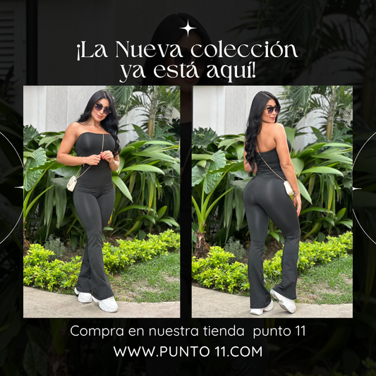 🖤 Enterizo Estraple Bota Campana 🖤