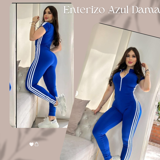 Enterizo Azul Tendencia