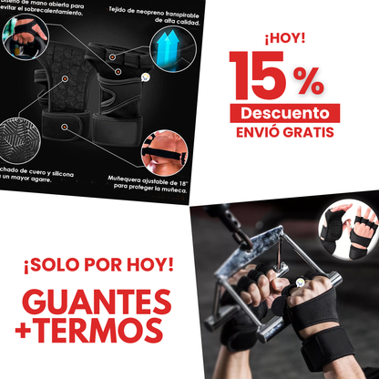Guantes Calleras + Termos Shaker "GRATIS"