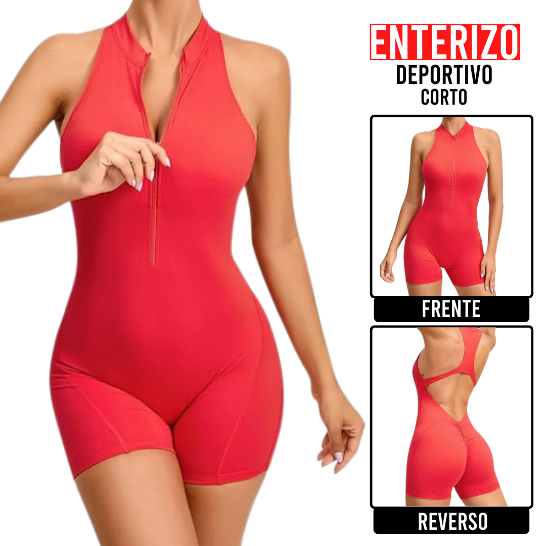 ENTERIZO CORTO ROJO