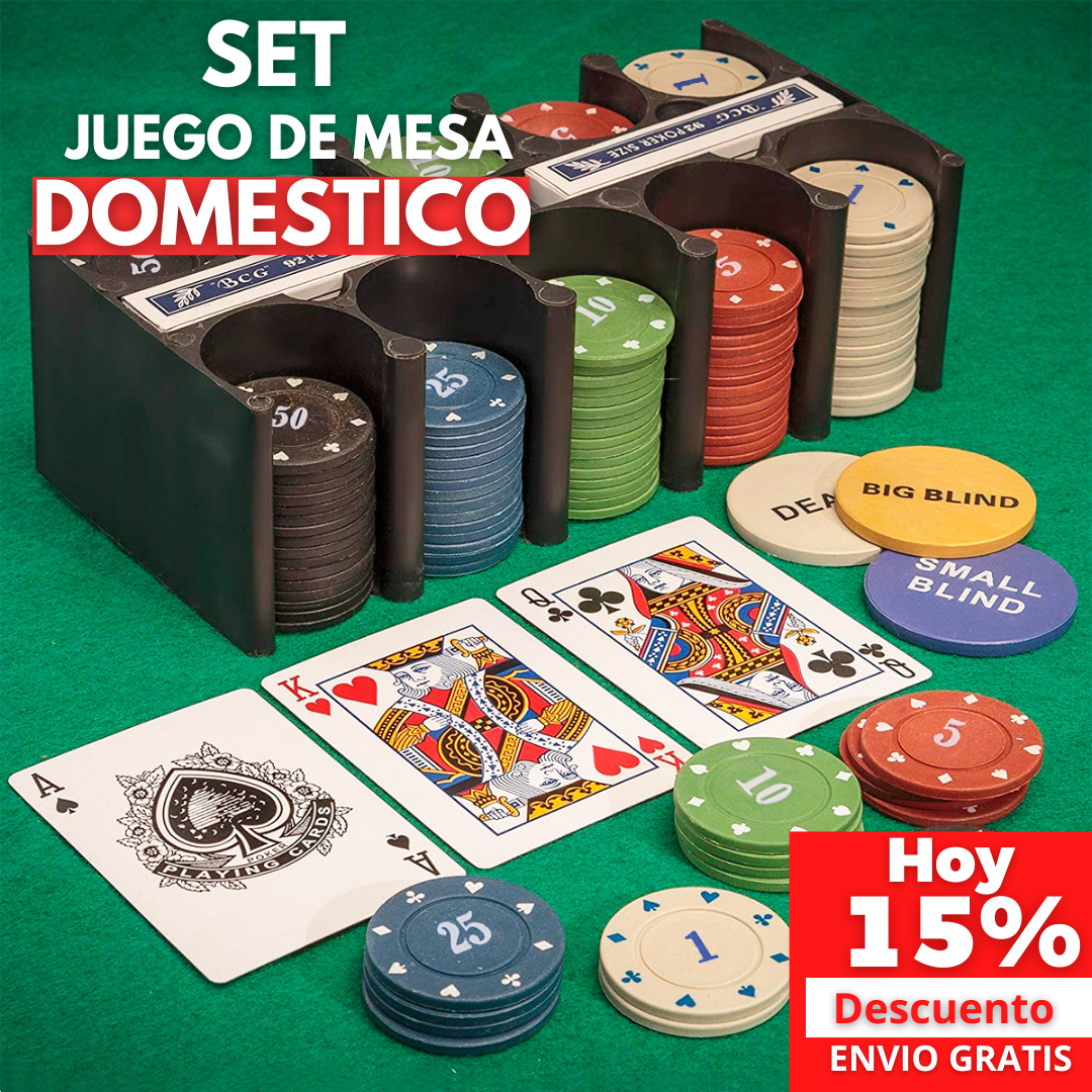 SET JUEGO DE CARTAS DOMESTICO