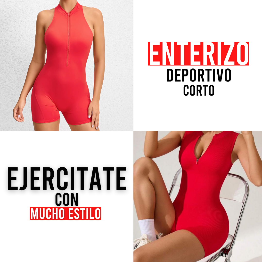 ENTERIZO CORTO ROJO