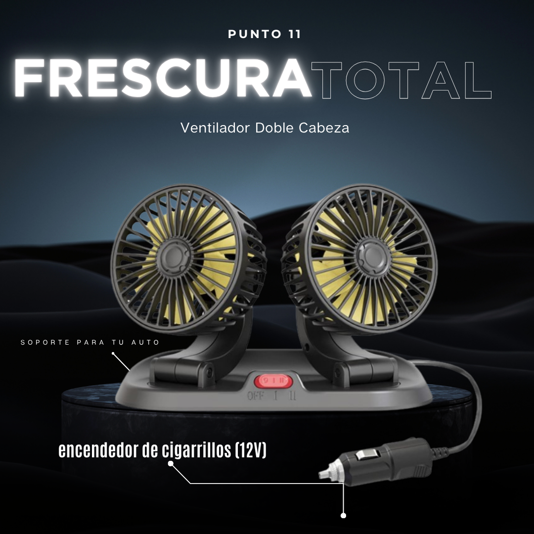 Ventilador De Doble Para Coche