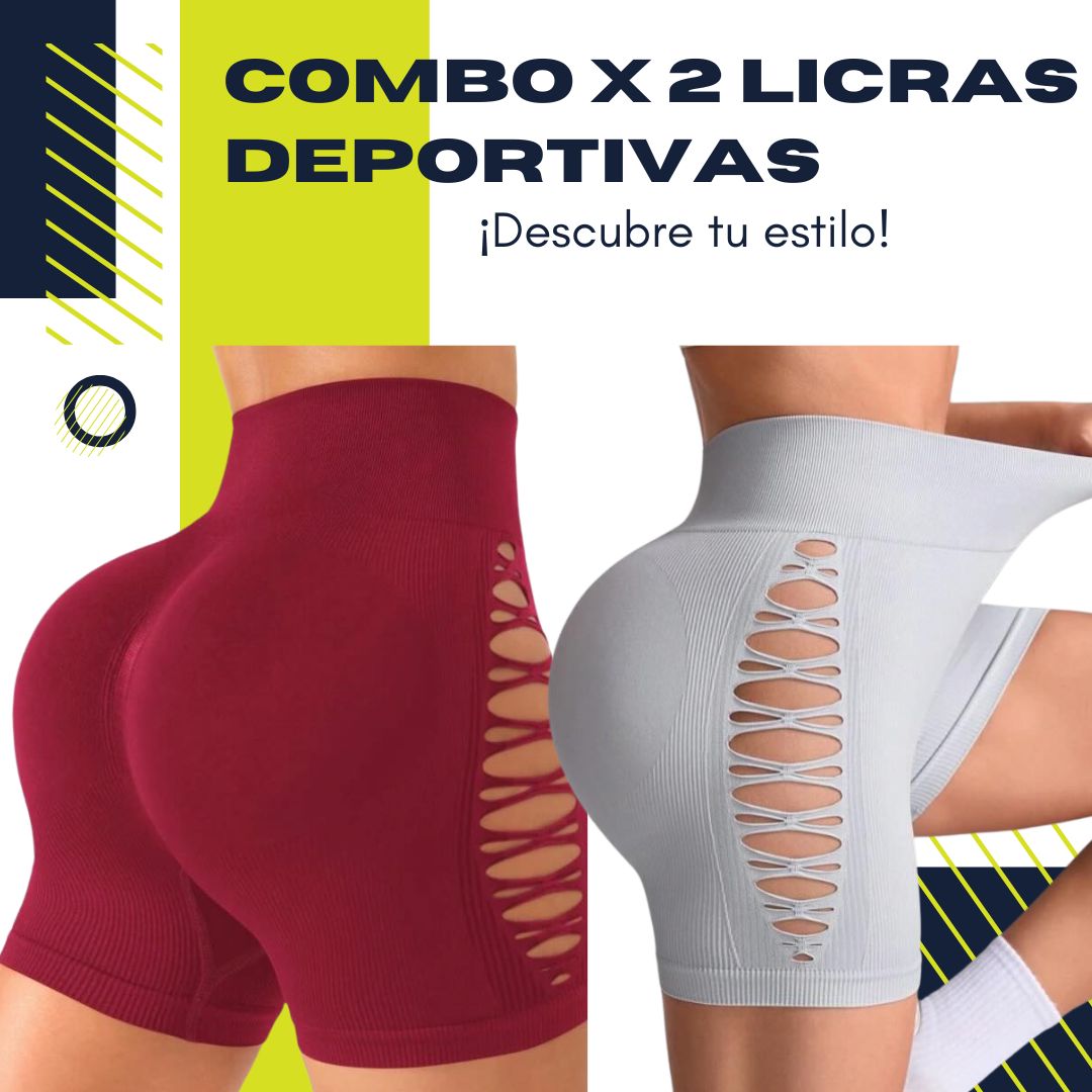 Combo X2 licras deportivas