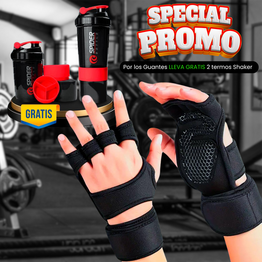 Guantes Calleras + Termos Shaker "GRATIS"