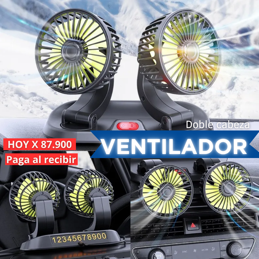 Ventilador De Doble Para Coche
