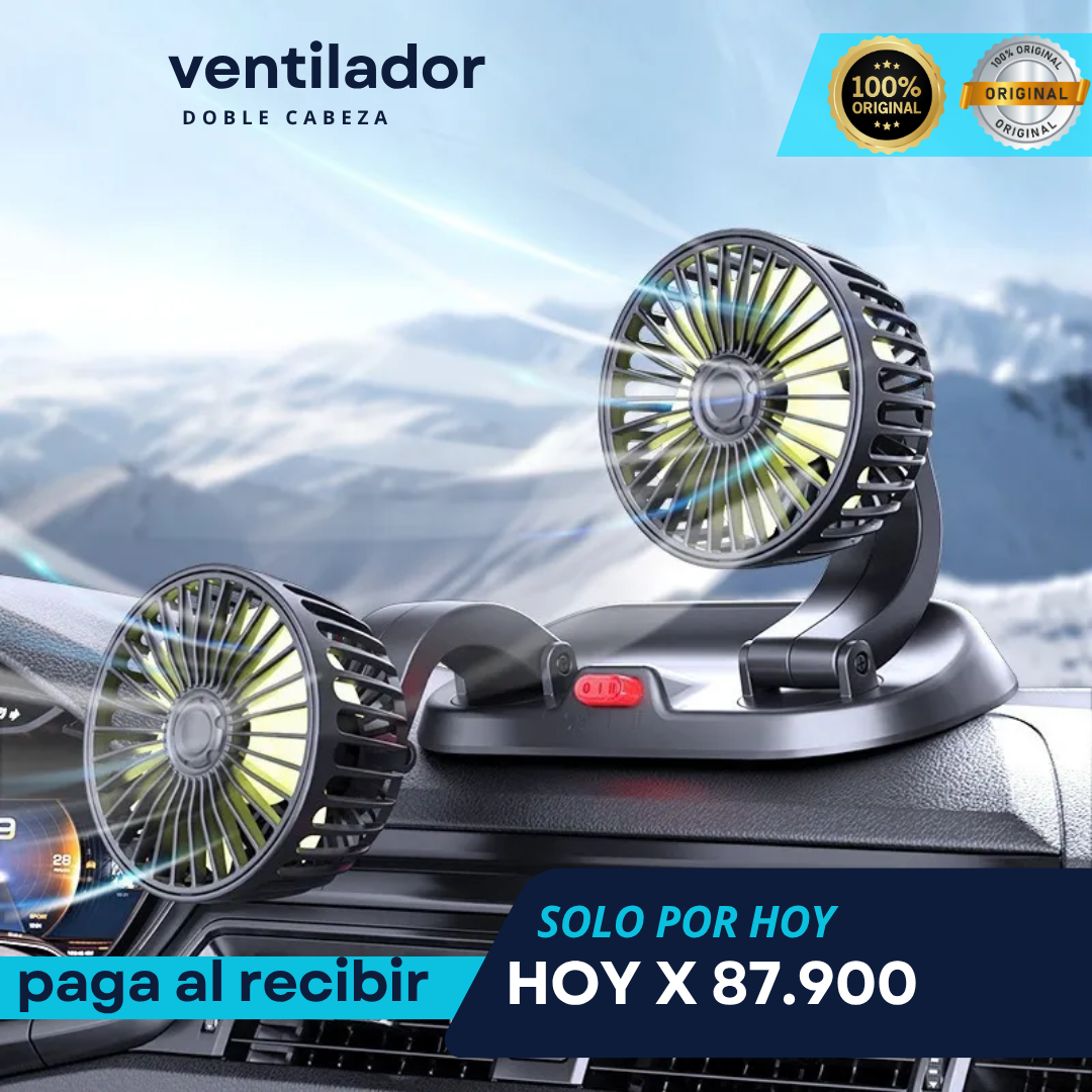 Ventilador De Doble Para Coche