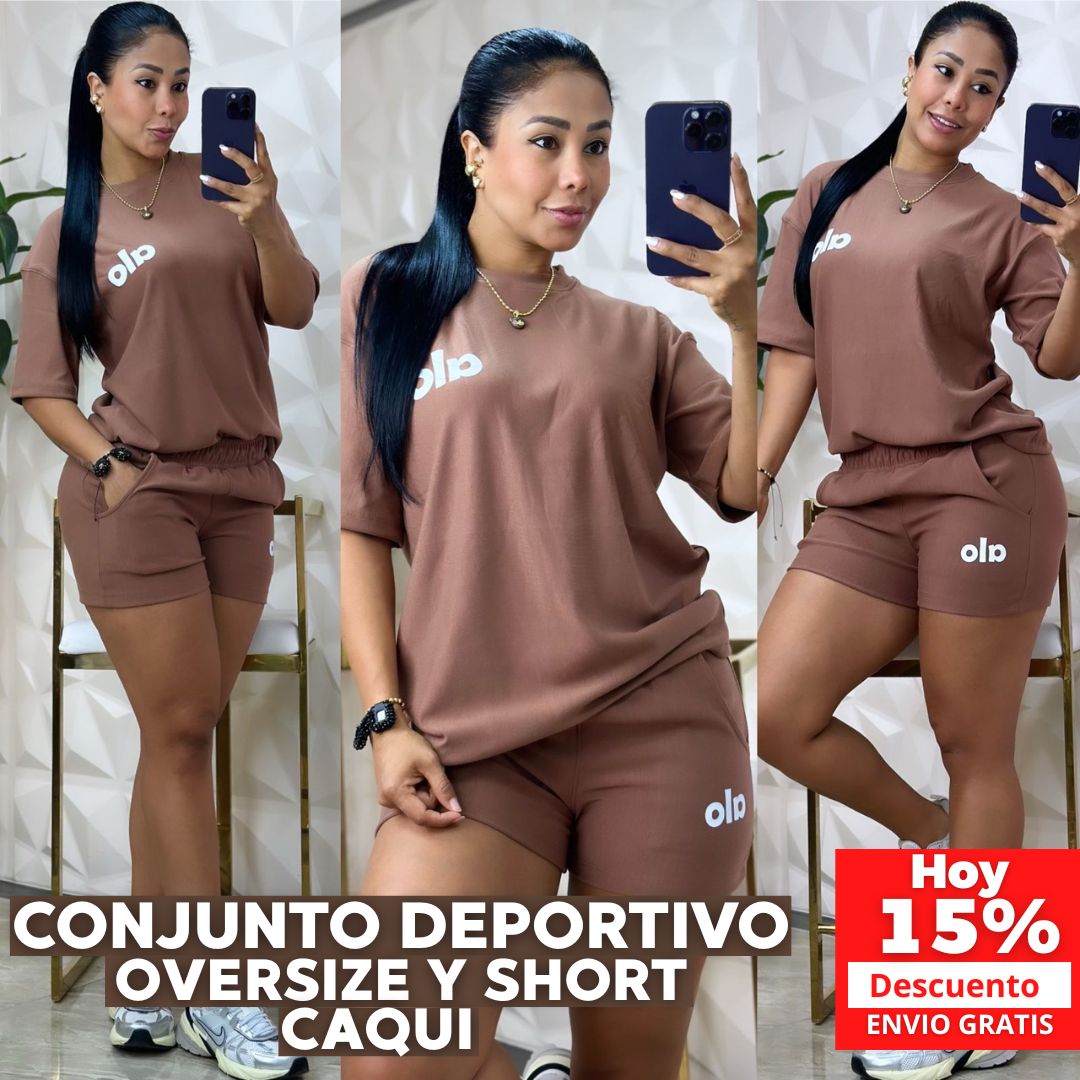 🖤ESTILO EN CADA MOVIMIENTO-CONJUNTO OVERSIZE Y SHORT