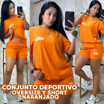 🖤ESTILO EN CADA MOVIMIENTO-CONJUNTO OVERSIZE Y SHORT